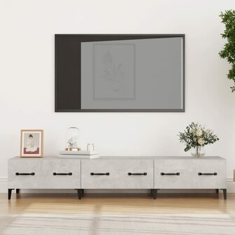 Tv-meubel 150x34,5x30 cm bewerkt hout betongrijs 1