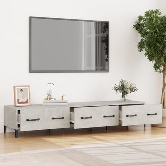 Tv-meubel 150x34,5x30 cm bewerkt hout betongrijs 3