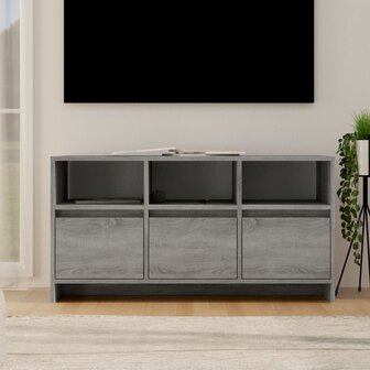 Tv-meubel 102x37,5x52,5 cm bewerkt hout grijs sonoma eikenkleur 1