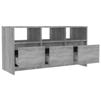 Tv-meubel 102x37,5x52,5 cm bewerkt hout grijs sonoma eikenkleur 5