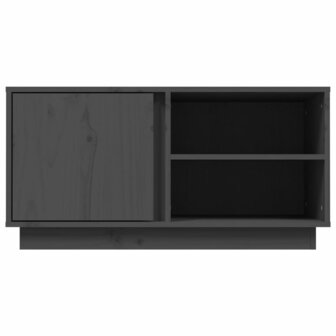 Tv-meubel 80x35x40,5 cm massief grenenhout grijs 6