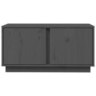 Tv-meubel 80x35x40,5 cm massief grenenhout grijs 6