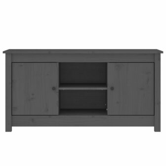 Tv-meubel 103x36,5x52 cm massief grenenhout grijs 3