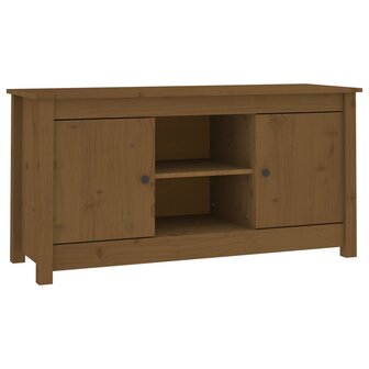 Tv-meubel 103x36,5x52 cm massief grenenhout honingbruin 2