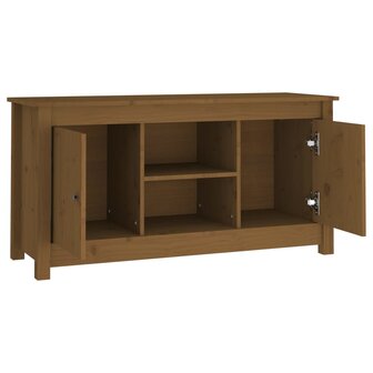 Tv-meubel 103x36,5x52 cm massief grenenhout honingbruin 4