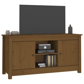 Tv-meubel 103x36,5x52 cm massief grenenhout honingbruin 7