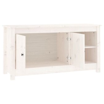 Tv-meubel 103x36,5x52 cm massief grenenhout wit 4