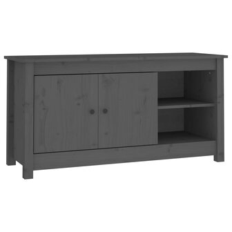 Tv-meubel 103x36,5x52 cm massief grenenhout grijs 2