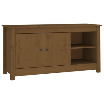 Tv-meubel 103x36,5x52 cm massief grenenhout honingbruin 2