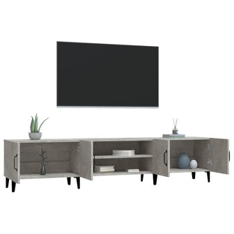 Tv-meubel 180x31,5x40 cm bewerkt hout betongrijs 5