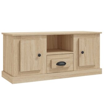 Tv-meubel 100x35,5x45 cm bewerkt hout sonoma eikenkleurig 2