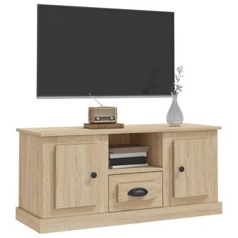 Tv-meubel 100x35,5x45 cm bewerkt hout sonoma eikenkleurig 4