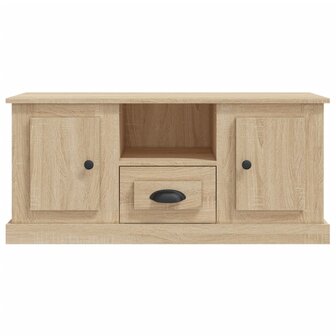 Tv-meubel 100x35,5x45 cm bewerkt hout sonoma eikenkleurig 6