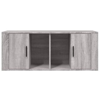 Tv-meubel 100x35x40 cm bewerkt hout grijs sonoma eikenkleurig 6