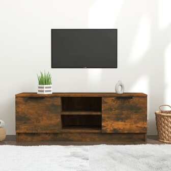 Tv-meubel 102x35x36,5 cm bewerkt hout gerookt eikenkleurig 1