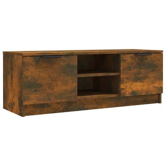 Tv-meubel 102x35x36,5 cm bewerkt hout gerookt eikenkleurig 2