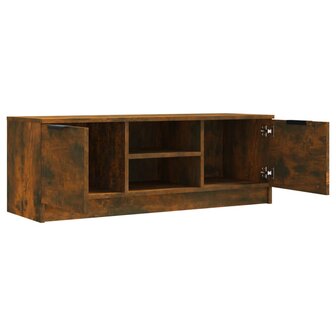 Tv-meubel 102x35x36,5 cm bewerkt hout gerookt eikenkleurig 4