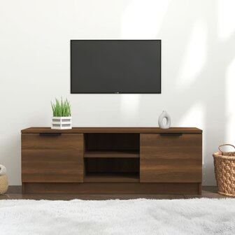 Tv-meubel 102x35x36,5 cm bewerkt hout bruin eikenkleur 1