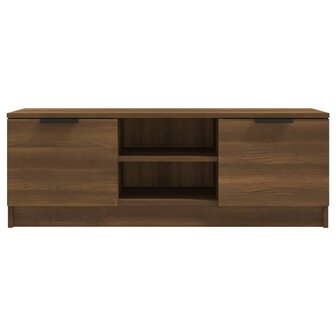 Tv-meubel 102x35x36,5 cm bewerkt hout bruin eikenkleur 3