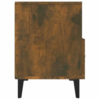 Tv-meubel 80x36x50 cm bewerkt hout gerookt eikenkleurig 8