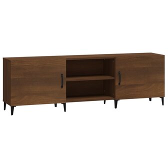 Tv-meubel 150x30x50 cm bewerkt hout bruin eikenkleur 2