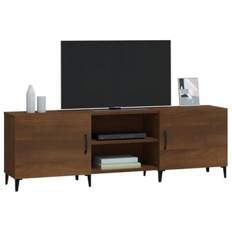 Tv-meubel 150x30x50 cm bewerkt hout bruin eikenkleur 4