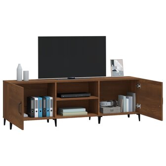 Tv-meubel 150x30x50 cm bewerkt hout bruin eikenkleur 5