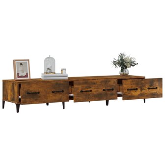 Tv-meubel 150x34,5x30 cm bewerkt hout gerookt eikenkleurig 4