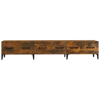 Tv-meubel 150x34,5x30 cm bewerkt hout gerookt eikenkleurig 7