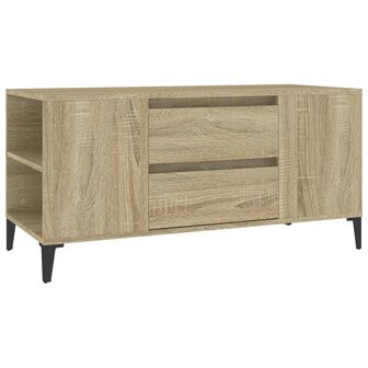 Tv-meubel 102x44,5x50 cm bewerkt hout sonoma eikenkleurig 2