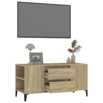 Tv-meubel 102x44,5x50 cm bewerkt hout sonoma eikenkleurig 5