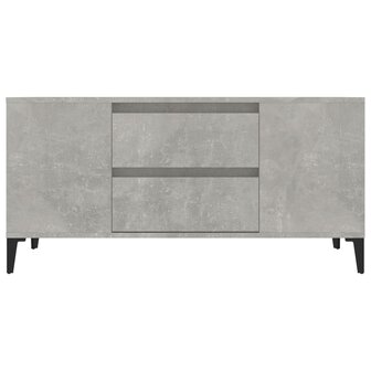 Tv-meubel 102x44,5x50 cm bewerkt hout betongrijs 6