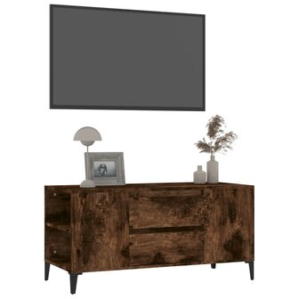 Tv-meubel 102x44,5x50 cm bewerkt hout gerookt eikenkleurig 4