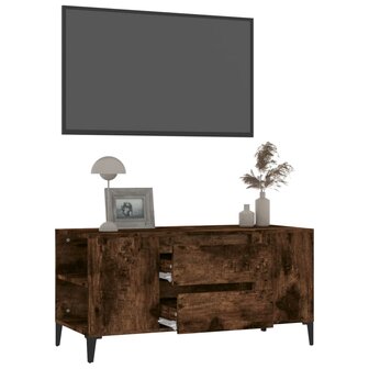 Tv-meubel 102x44,5x50 cm bewerkt hout gerookt eikenkleurig 5