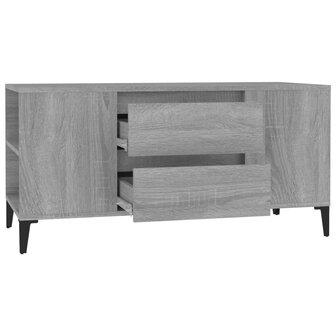 Tv-meubel 102x44,5x50 cm bewerkt hout grijs sonoma eikenkleurig 7