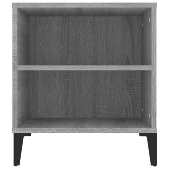 Tv-meubel 102x44,5x50 cm bewerkt hout grijs sonoma eikenkleurig 8