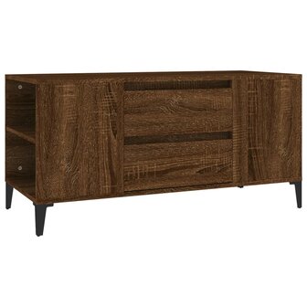 Tv-meubel 102x44,5x50 cm bewerkt hout bruin eikenkleur 2