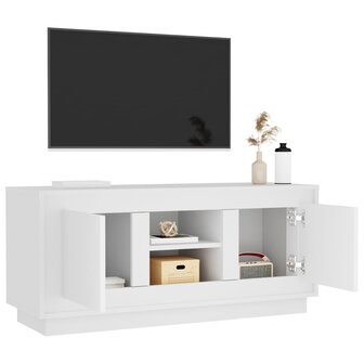 Tv-meubel 102x35x45 cm bewerkt hout wit 5