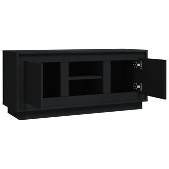 Tv-meubel 102x35x45 cm bewerkt hout zwart 7