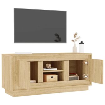 Tv-meubel 102x35x45 cm bewerkt hout sonoma eikenkleurig 5