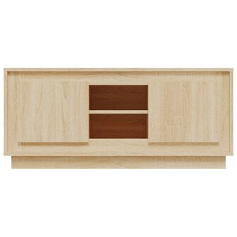 Tv-meubel 102x35x45 cm bewerkt hout sonoma eikenkleurig 6