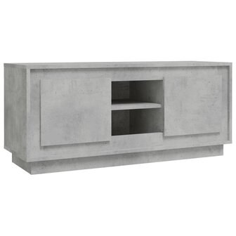 Tv-meubel 102x35x45 cm bewerkt hout betongrijs 2