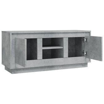 Tv-meubel 102x35x45 cm bewerkt hout betongrijs 7