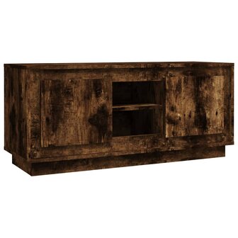 Tv-meubel 102x35x45 cm bewerkt hout gerookt eikenkleurig 2