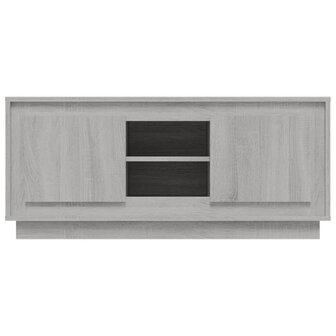 Tv-meubel 102x35x45 cm bewerkt hout grijs sonoma eikenkleurig 6