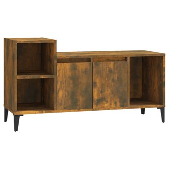 Tv-meubel 100x35x55 cm bewerkt hout gerookt eikenkleurig 2