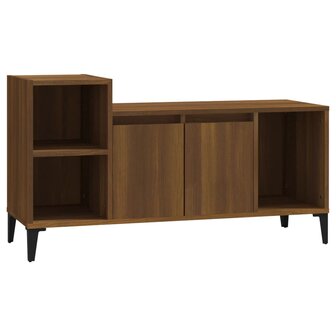 Tv-meubel 100x35x55 cm bewerkt hout bruin eikenkleur 2