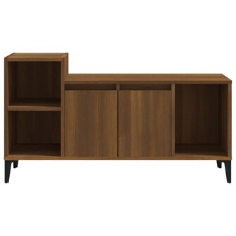 Tv-meubel 100x35x55 cm bewerkt hout bruin eikenkleur 5