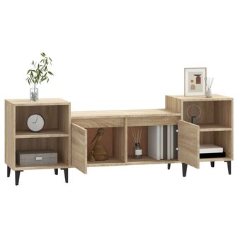 Tv-meubel 160x35x55 cm bewerkt hout sonoma eikenkleurig 4