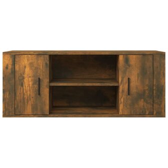 Tv-meubel 100x35x40 cm bewerkt hout gerookt eikenkleurig 5